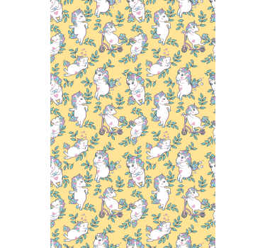 Baby unicorns playing childrens blind - TenStickers