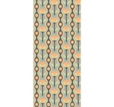 Abstract petal roll flower blind - TenStickers