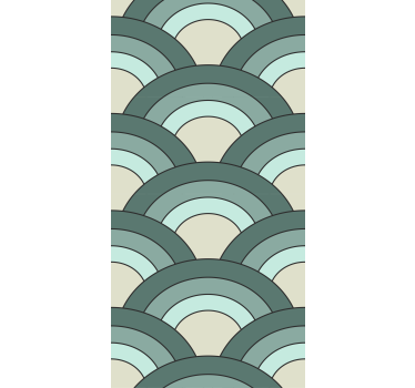 Curved Pattern Design modern blind - TenStickers