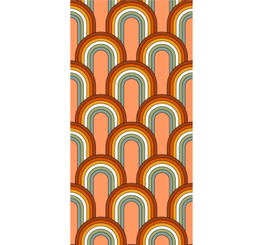 Rainbow like 70s' pattern Classic roller blind - TenStickers