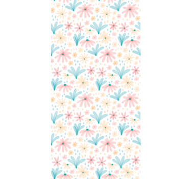 Floral Daisies Pattern flowers and plant blind - TenStickers