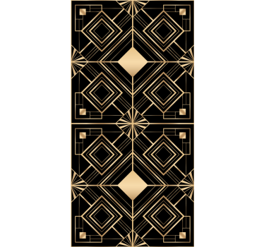 Geometric Gold Pattern modern blind - TenStickers
