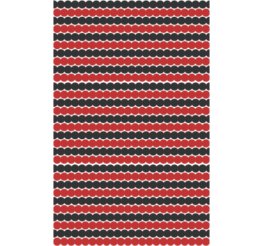 Red and black shapes texture and pattern blind - TenStickers