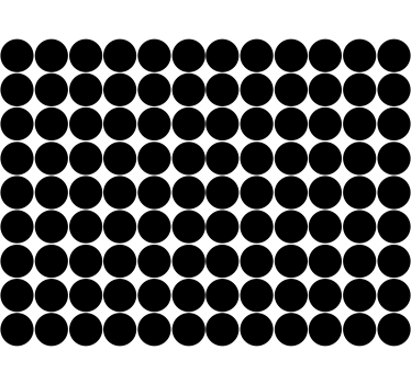 Monochrome circle pattern modern blind - TenStickers