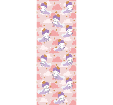 Cuddly princesses and clouds childrens blind - TenStickers