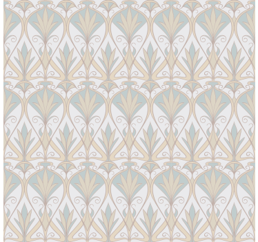 Botanical retro floral pattern Vintage blind - TenStickers