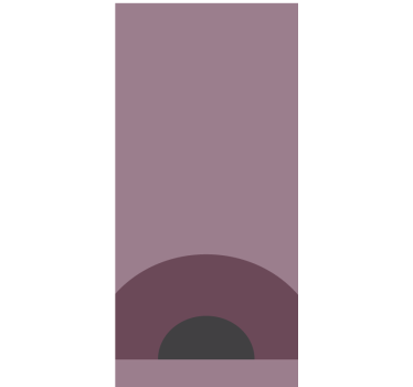 Mauve circle shade modern blind - TenStickers