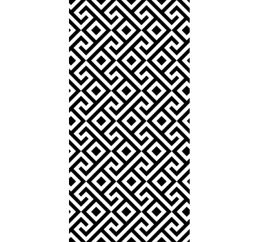 Geometric Black White texture and pattern blind - TenStickers