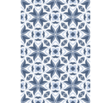 Complex tile theme kitchen blind - TenStickers