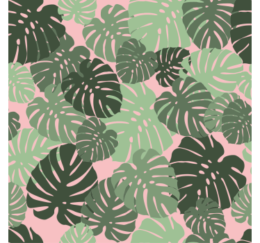 Tropical Monstera Pattern flowers and plant blind - TenStickers