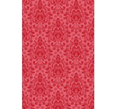 Red baroque motif classic blind - TenStickers
