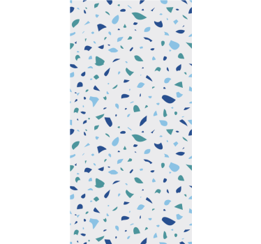 Blue terrazzo effect texture and pattern blind - TenStickers
