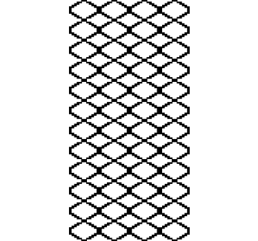 Geometric black and white design modern blind - TenStickers