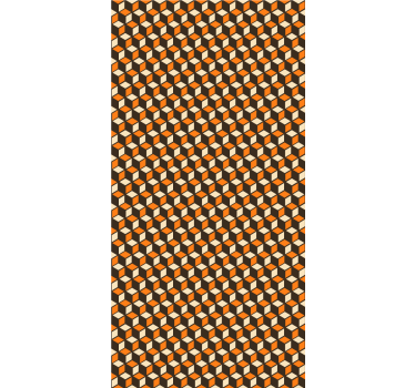 Orange retro pattern More vintage blind - TenStickers