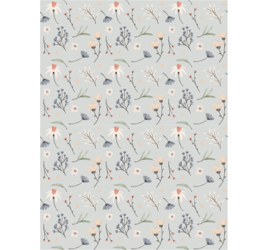 Delicate elements flower blind - TenStickers