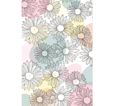 Daisies and Pastel Hues flower blind - TenStickers