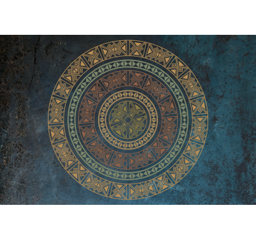 Ethnic design "Industrial Style" Living room roller blind - TenStickers