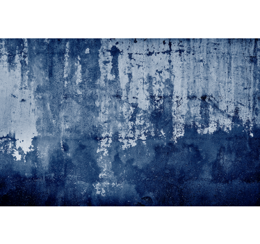 Blue worn look "Industrial Style" Living room roller blind - TenStickers