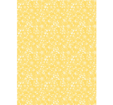 Delicate yellow motif flower blind - TenStickers