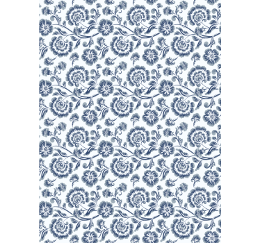 Elegant grey theme flower blind - TenStickers