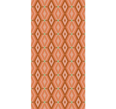 30s autumnal tints geometric Classic roller blind - TenStickers