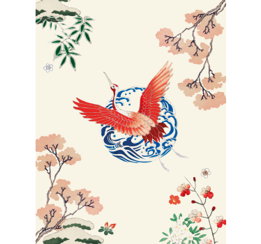 Chinoiserie More vintage blind - TenStickers