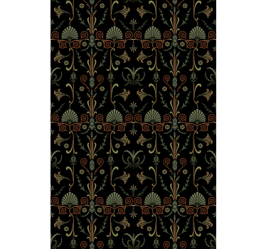 Graceful foliage motifs kitchen blind - TenStickers