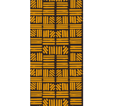 Geometric yellow pattern texture and pattern blind - TenStickers