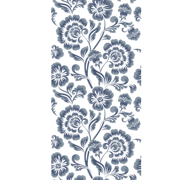 Victorian style Flower roller blind - TenStickers