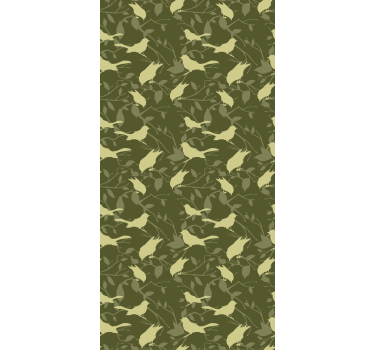 Green birds victorian style  Classic roller blind - TenStickers