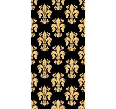 Fleur-de-lis Classic roller blind - TenStickers