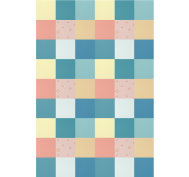 Patchwork colorful retro pattern Textures and patterns blind - TenStickers