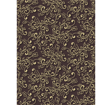 Golden Tree Leaves Style Modern roller blind - TenStickers