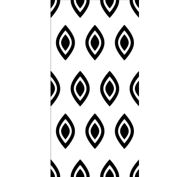 Abstract black shapes modern blind - TenStickers