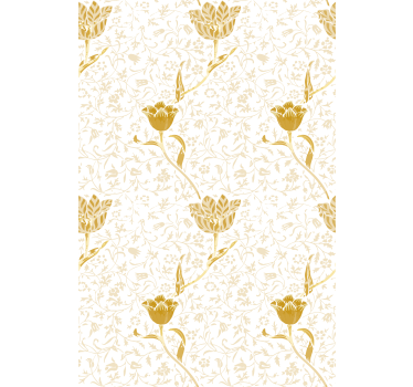 Golden elegant pattern flower blind - TenStickers