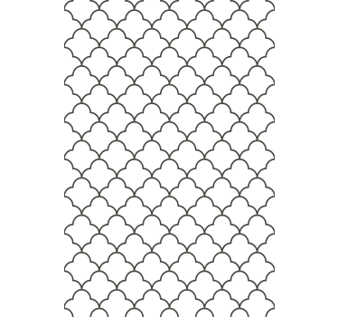 Stylized Curved Pattern modern blind - TenStickers