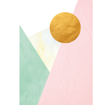 Golden Circle Design modern blind - TenStickers
