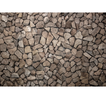 Rustic style 3D stones roller blind - TenStickers