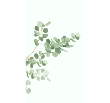 "Boho" leaves pattern More flowers and plant roller blind - TenStickers