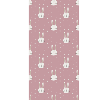 Baby bunny faces childrens blind - TenStickers