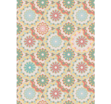 Intricate Floral Patterns flower blind - TenStickers