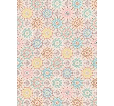 Vibrant Bloom Concept flower blind - TenStickers