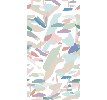 Imprecise soft hues forms modern blind - TenStickers