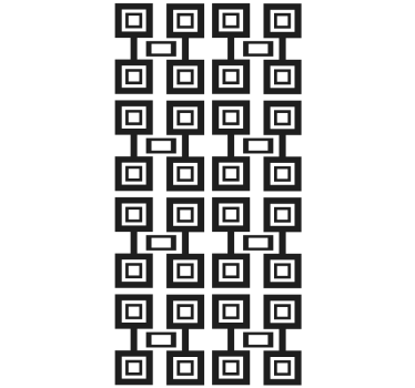 Geometric Square Motif modern blind - TenStickers
