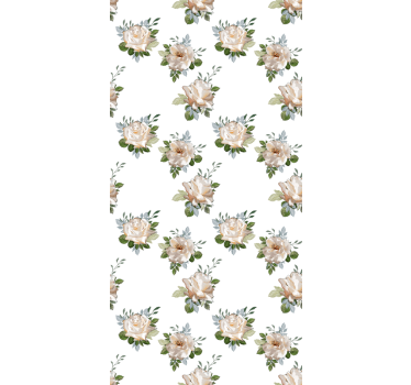Cosmopolitan-style design flower blind - TenStickers