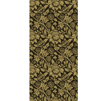 Classic beige pattern flower blind - TenStickers
