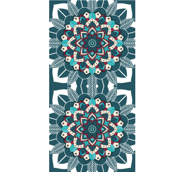 Elegant blue tiles texture and pattern blind - TenStickers