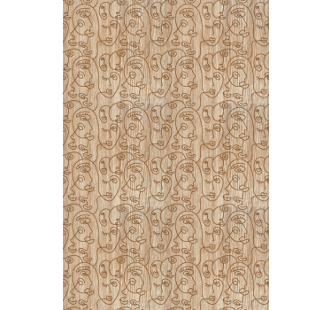 Abstract face patterns modern blind - TenStickers