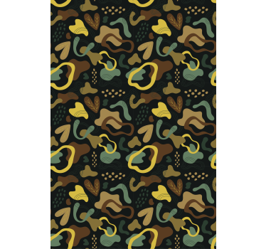 Abstract Leaf Shapes texture and pattern blind - TenStickers