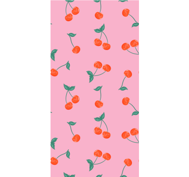 Cherry blossom motif kitchen blind - TenStickers